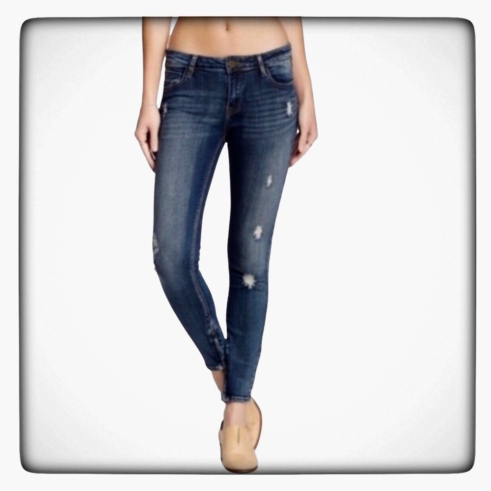pistola Anais Zip Ankle Skinny Jeans Size 31 Cotton Lycra Stretch Casual